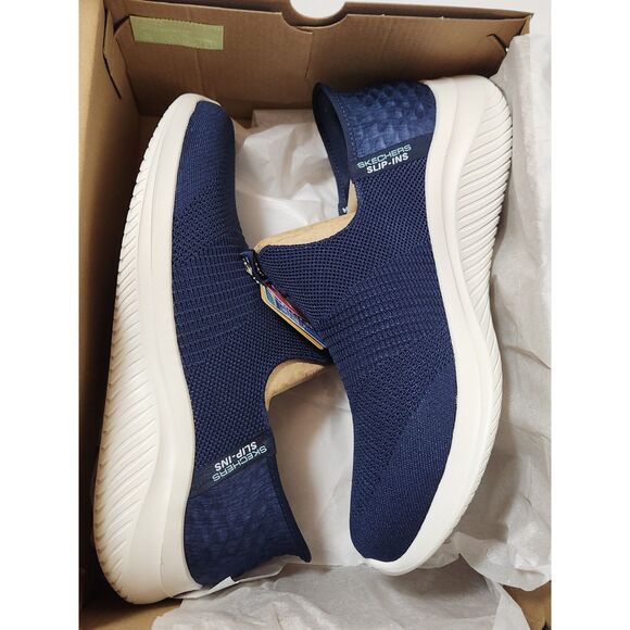 Skechers Hands Free Slip-Ins Memory Foam Women's size 11 Wide Fit Navy - Picture 9 of 11